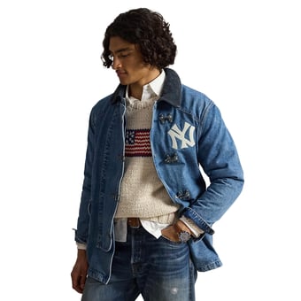 Men's Polo Ralph Lauren  Denim New York Yankees Full-Snap Jacket