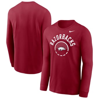 Men's Nike Cardinal Arkansas Razorbacks Basketball Shoot Around Dri-FIT Legend Long Sleeve T-Shirt