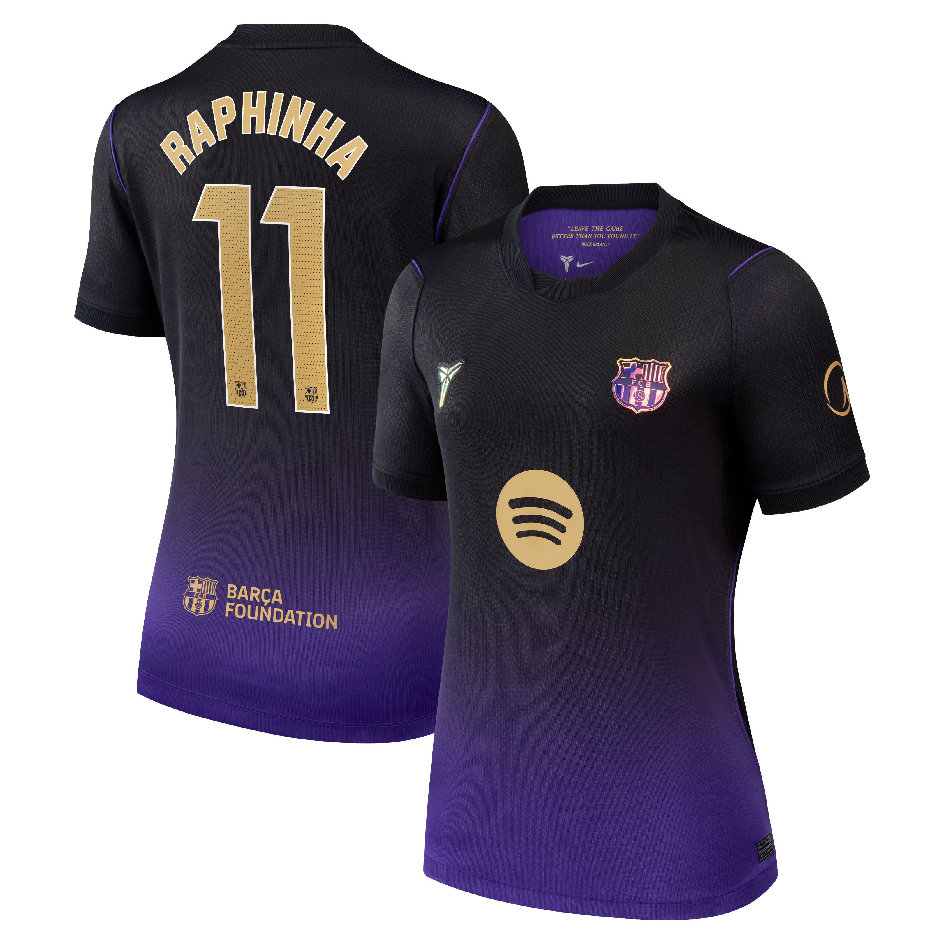 Women's Nike Raphinha Purple Barcelona 2026/27 Away Stadium Replica Jersey