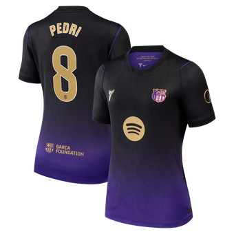 Women's Nike Pedri Purple Barcelona 2026/27 Away Stadium Replica Jersey