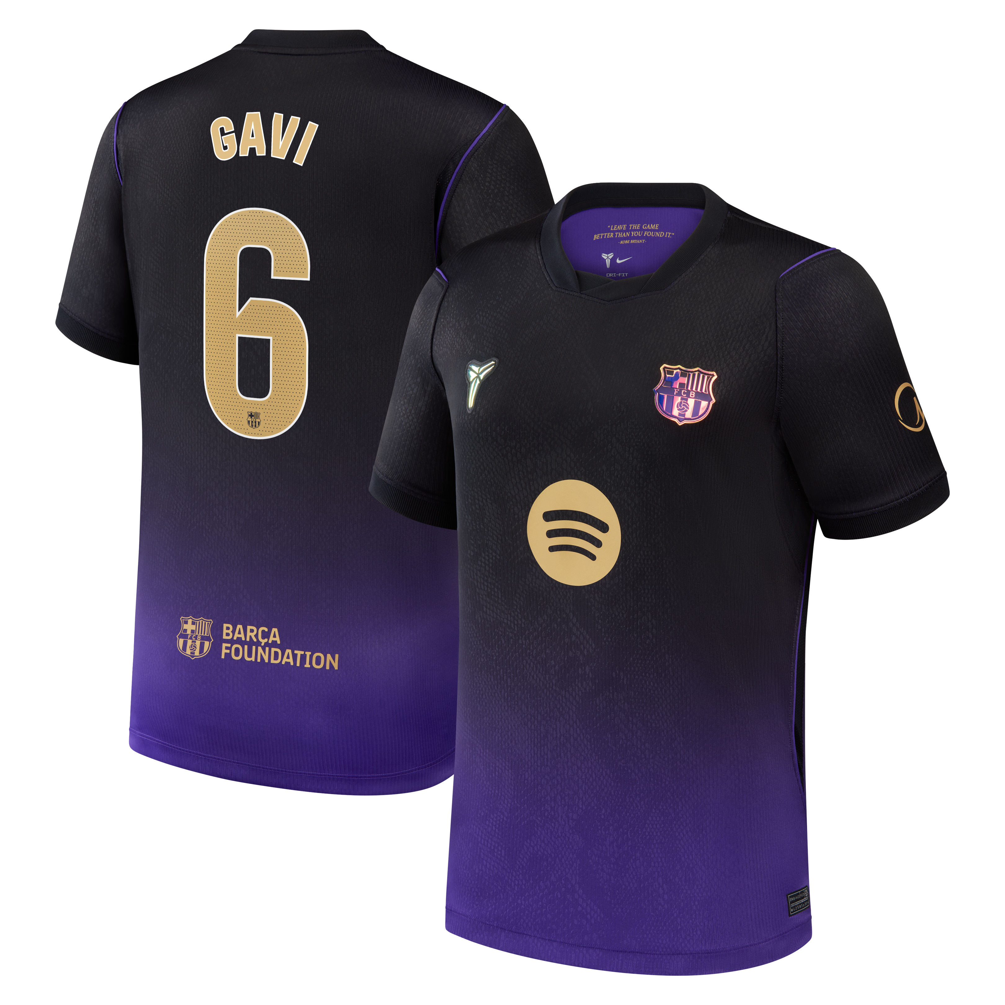 Youth Nike Gavi Purple Barcelona 2026/27 Away Stadium Replica Jersey