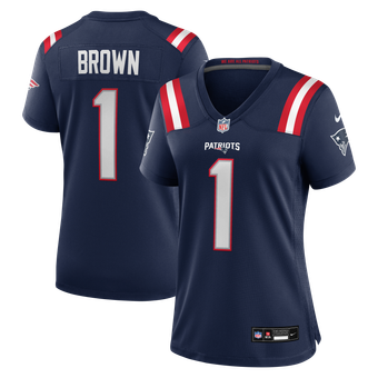 Women's Nike A.J. Brown Navy New England Patriots Game Jersey