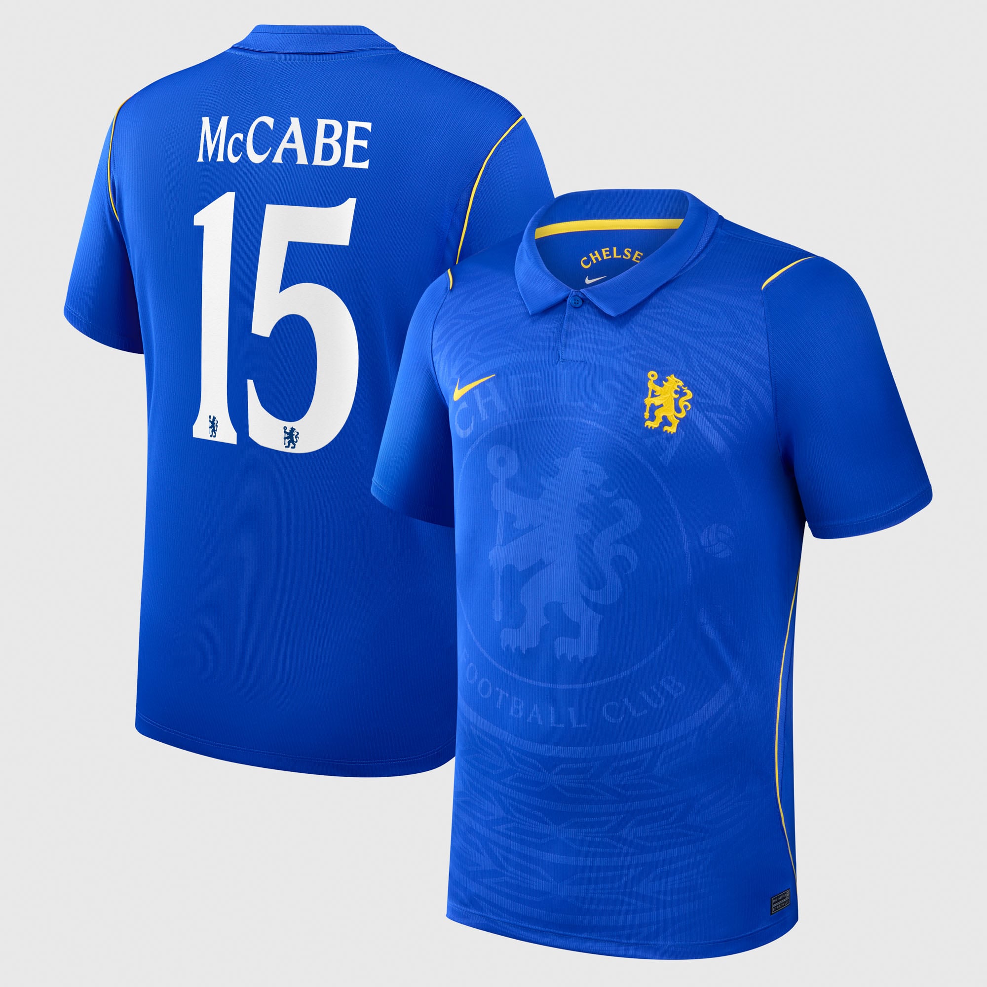 Maillot Nike Domicile Stadium Chelsea 26/27 avec flocage de la Coupe McCabe 15