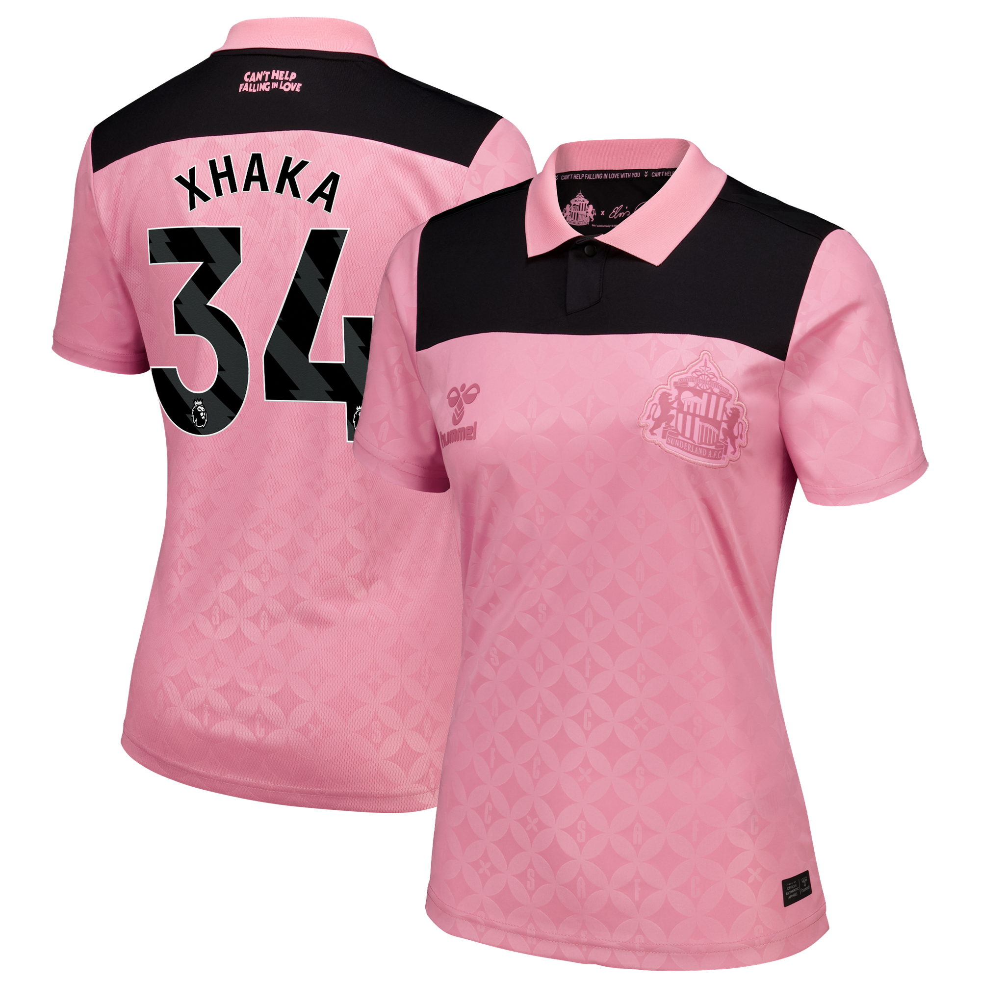 Sunderland x Elvis Hummel Away Shirt 2026-27 - Womens with Xhaka 34 printing: retailer-supplied image