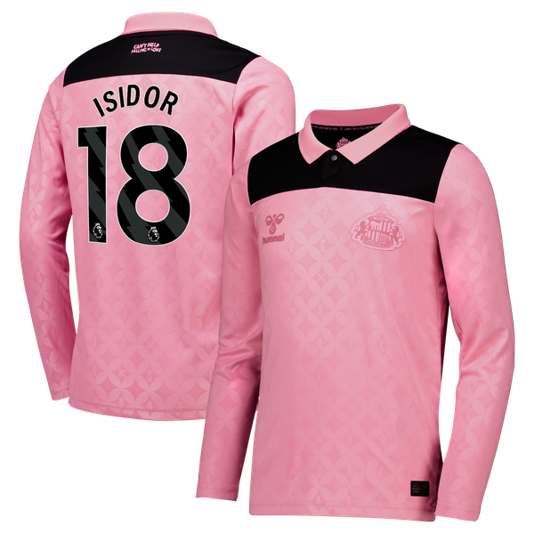 Maillot extérieur Hummel Sunderland x Elvis 26/27 - Manches longues - Enfant avec flocage Isidor 18