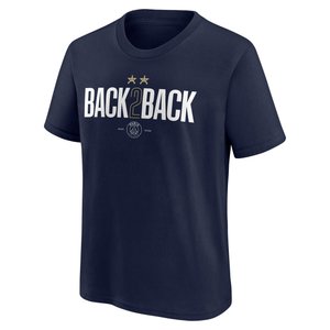 T-Shirt PSG Étoile Eiffel 2 Back to Back - Bleu - Enfant, vue 4