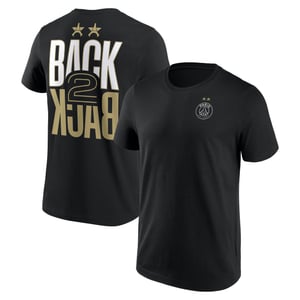 T-Shirt PSG Big Logo Back to Back Crest - Noir, vue 2
