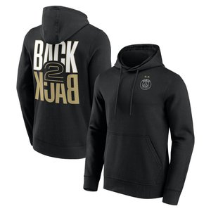 Sweat à capuche PSG Big Logo Back to Back Crest - Noir, vue 2