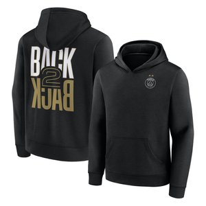 Sweat à capuche PSG Big Logo Back to Back Crest - Noir - Enfant, vue 1