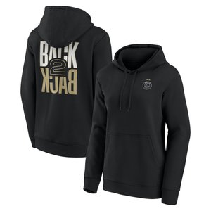 Sweat à capuche PSG Big Logo Back to Back Crest - Noir - Femme, vue 1