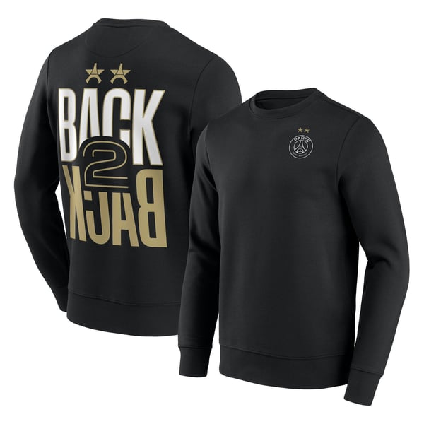 Sweat PSG Big Logo Back to Back Crest  - Noir