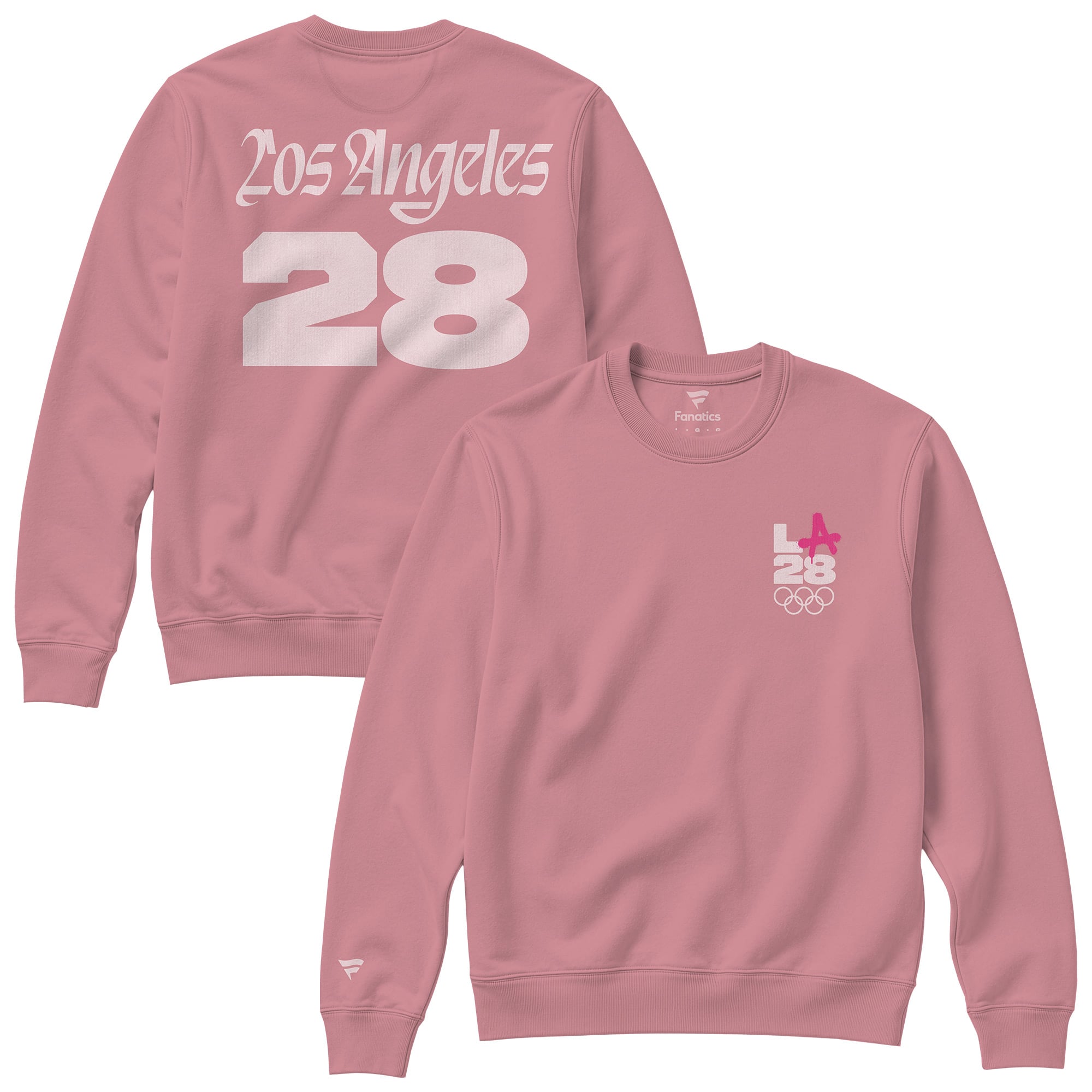 Unisex Fanatics Light Pink LA28 Summer Olympics Superbloom Color Bar Sweatshirt