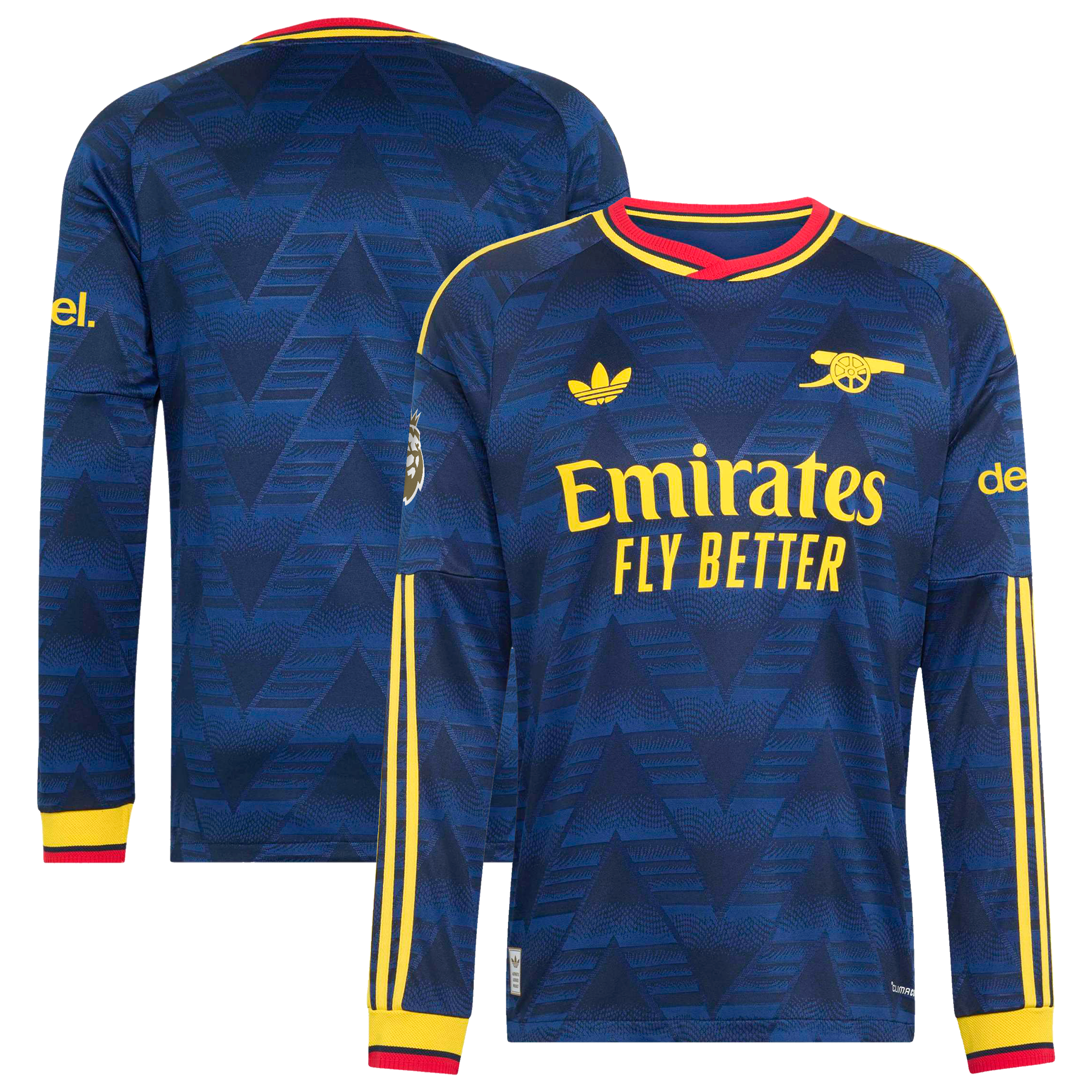 Men's adidas Navy Arsenal 2026/27 Away On-Field Authentic Long Sleeve Jersey