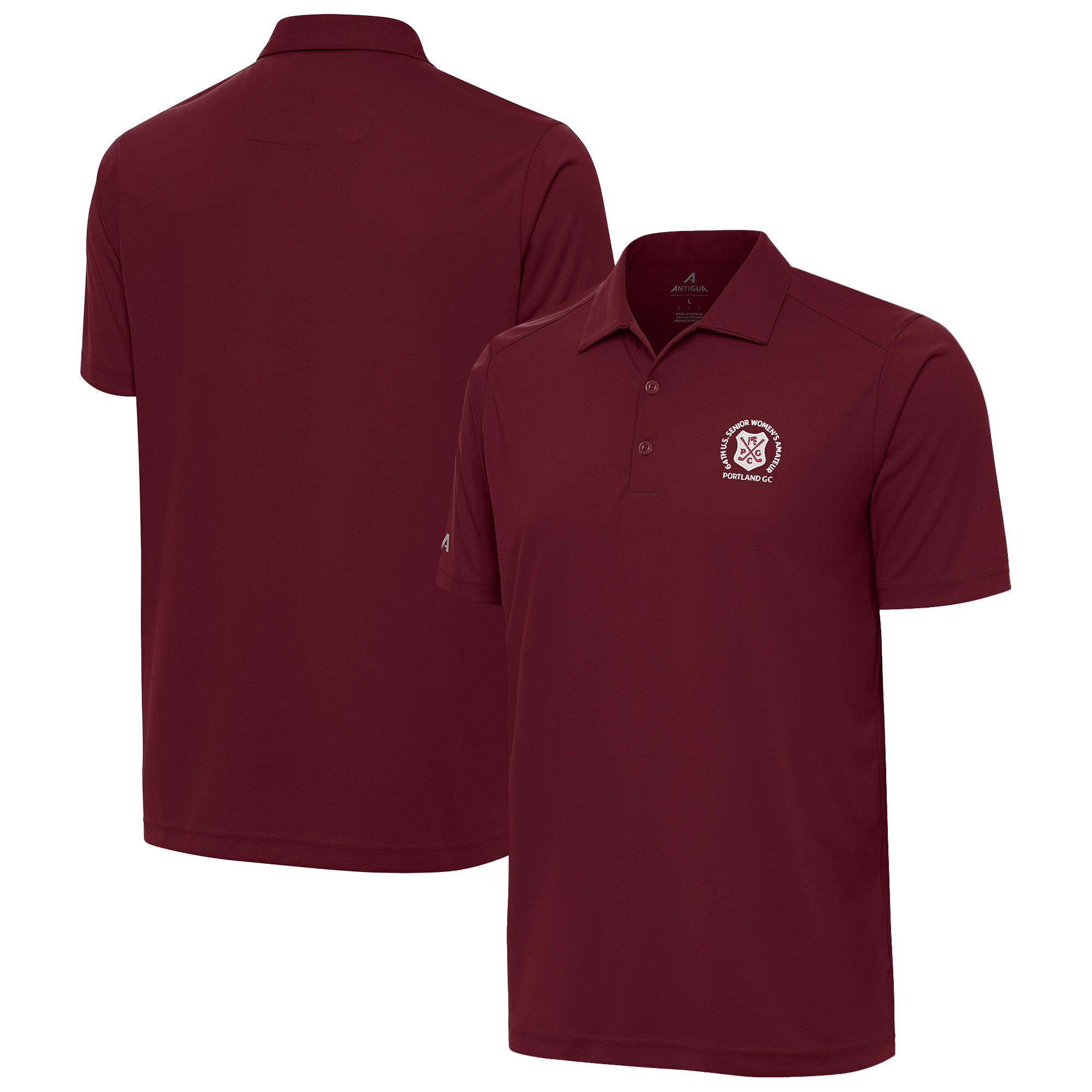 Men’s 2026 U.S. Senior Women’s Amateur Antigua Burgundy Tribute Polo