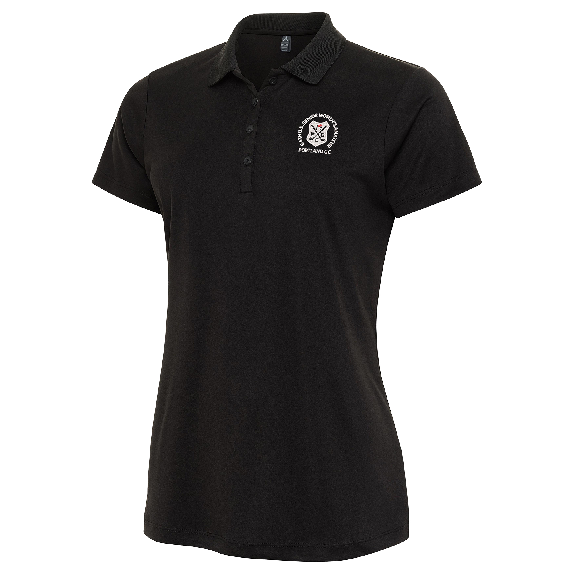 Women’s 2026 U.S. Senior Women’s Amateur Antigua Black Flex Polo Women’s 2026 U.S. Senior Women’s Amateur Antigua Black Flex Polo