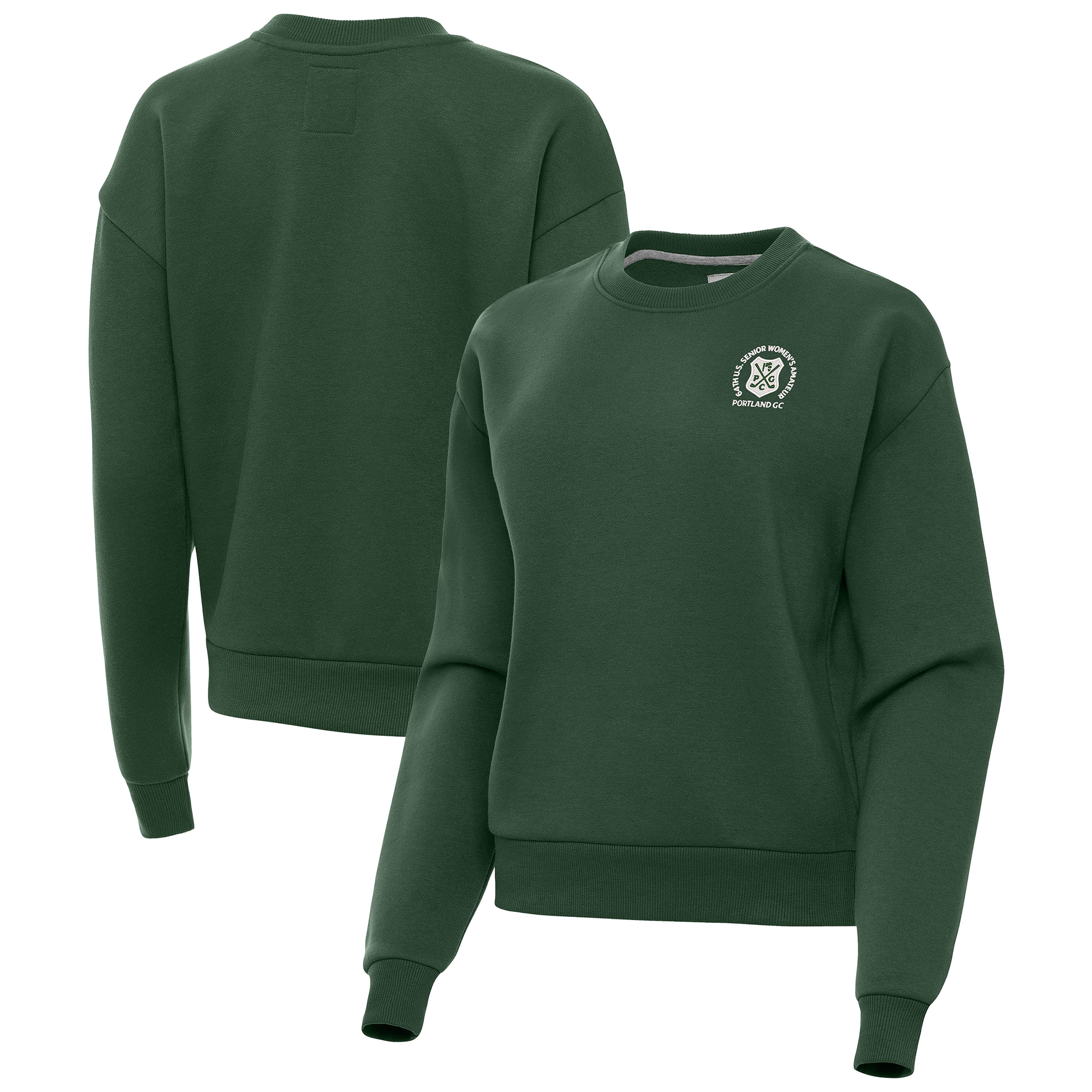 Women’s 2026 U.S. Senior Women’s Amateur Antigua Green Victory Sweatshirt Women’s 2026 U.S. Senior Women’s Amateur Antigua Green Victory Sweatshirt