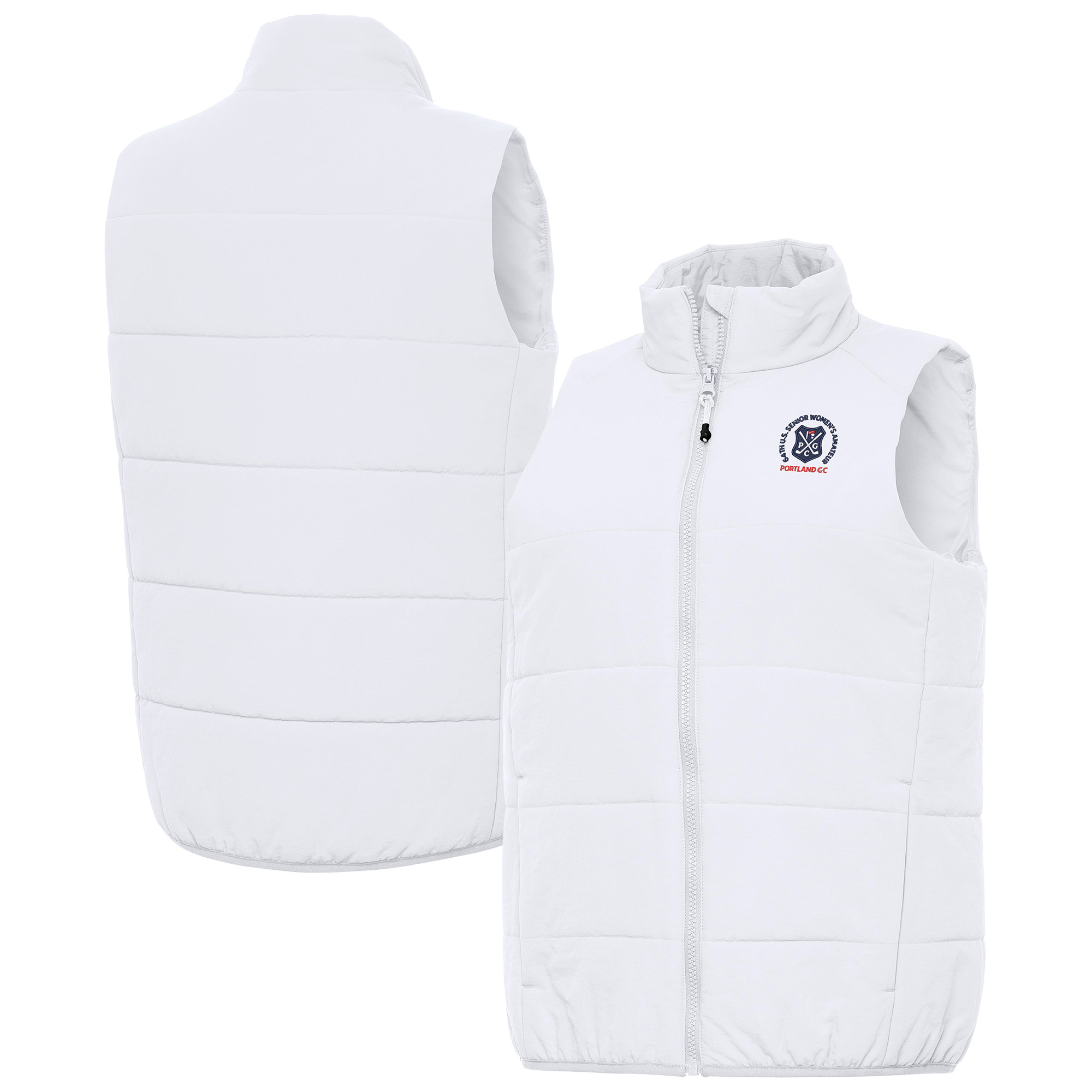 Women’s 2026 U.S. Senior Women’s Amateur Antigua White Experience Full-Zip Vest