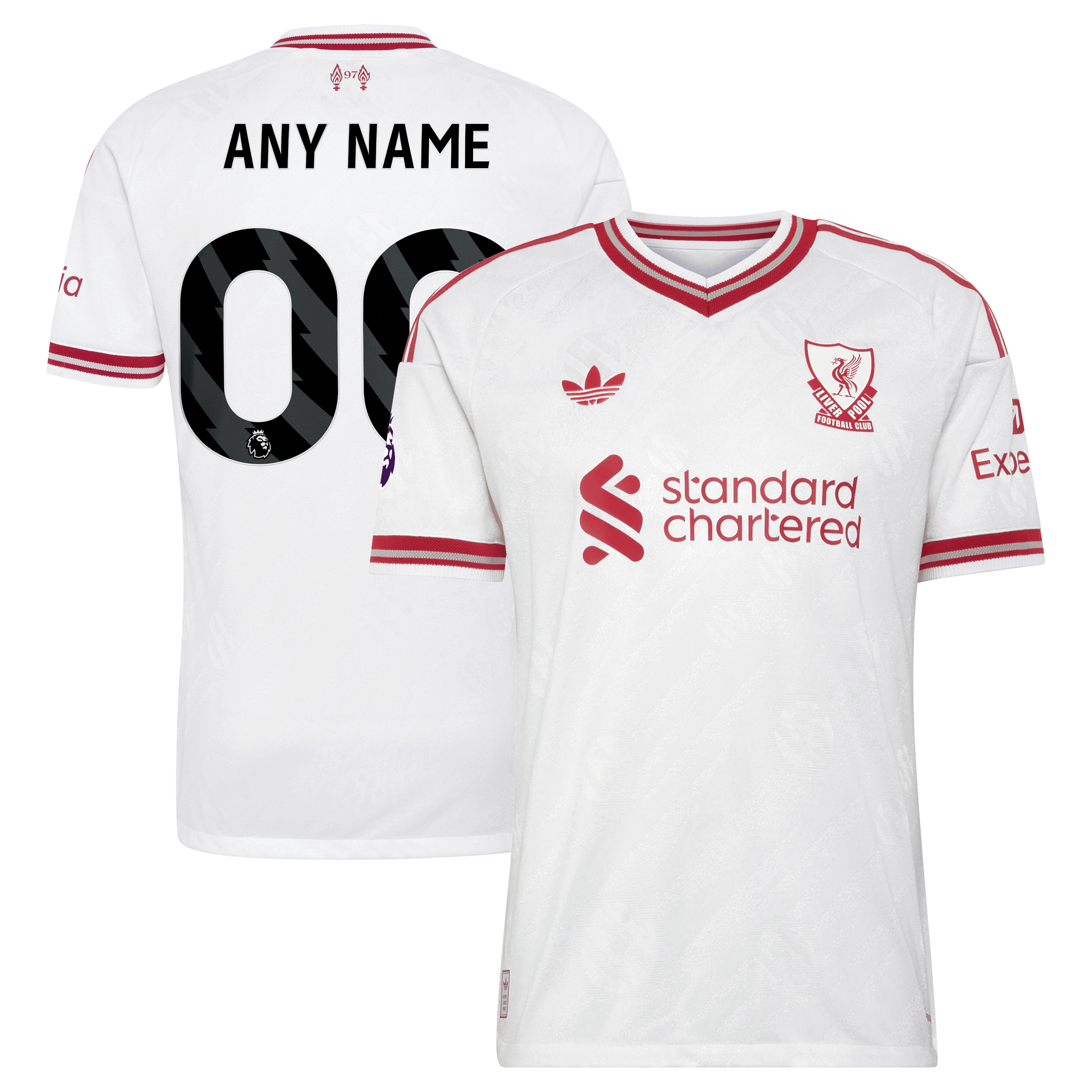 Men's adidas White Liverpool 2026/27 Away On-Field Authentic Custom Jersey