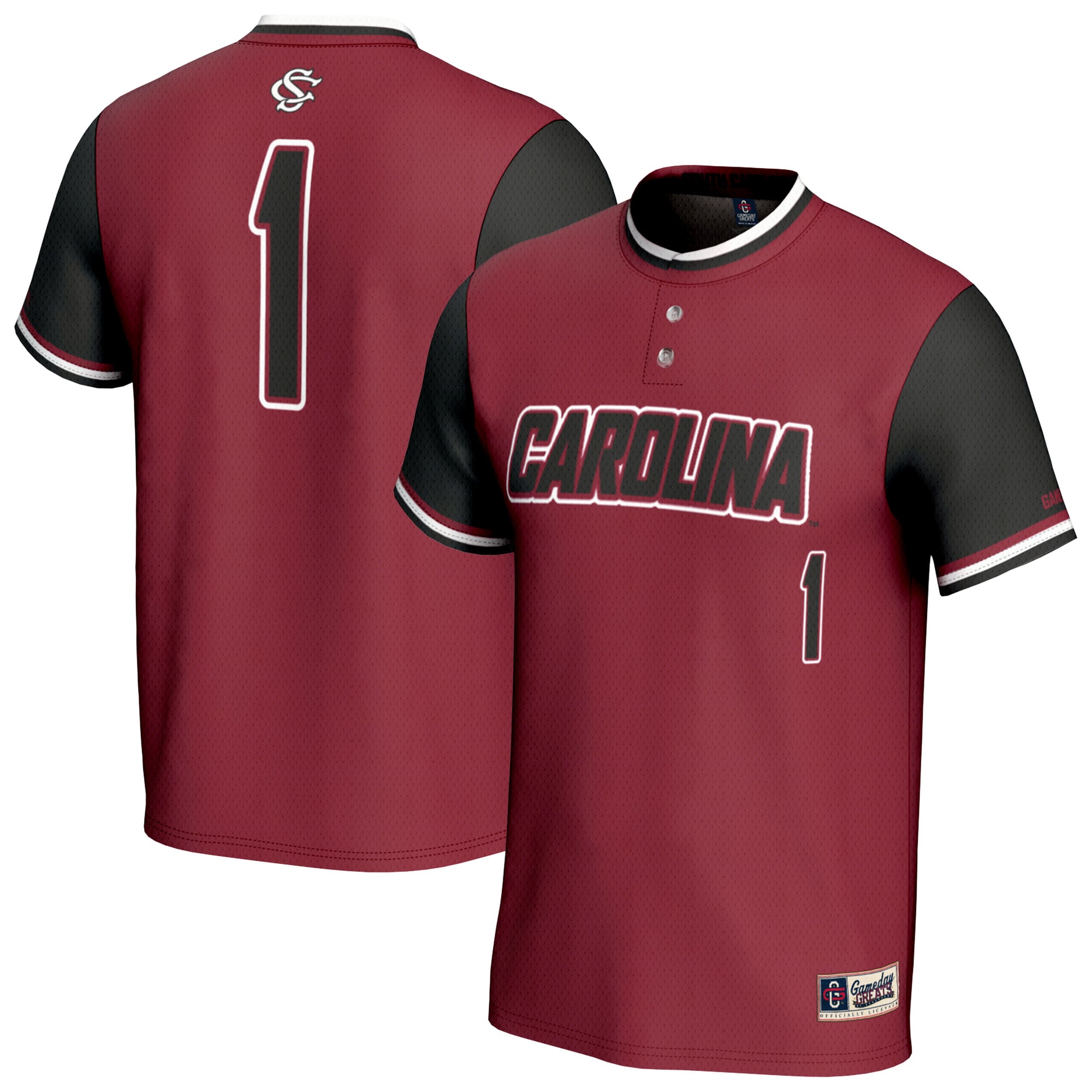 Youth GameDay Greats Garnet South Carolina Gamecocks Lightweight Collegiate Softball Fashion Jersey
