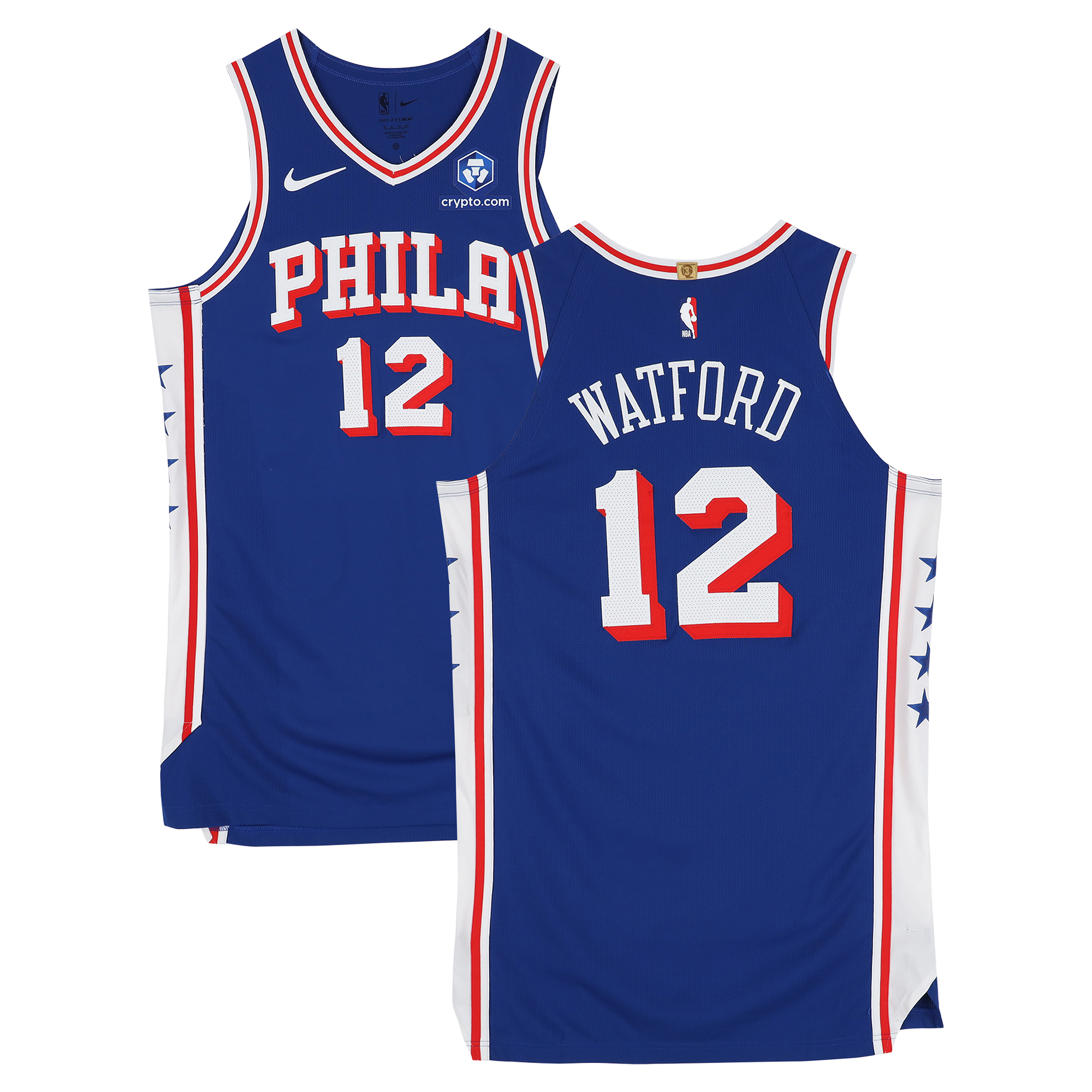 Trendon Watford Philadelphia 76ers Game-Used #12 Royal Nike Jersey vs. Cleveland Cavaliers on March 9, 2026 - Size 50+6