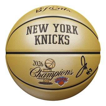 Jose Alvarado New York Knicks Autographed 2026 NBA Finals Champions Wilson Champions Logo Gold Basketball