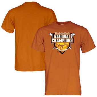 Unisex Blue 84 Texas Orange Texas Longhorns 2026 NCAA Softball Women's College World Series Back-to-Back National Champions T-Shirt
