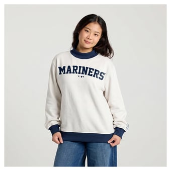 Women's Fanatics Cream Seattle Mariners Sweatshirt