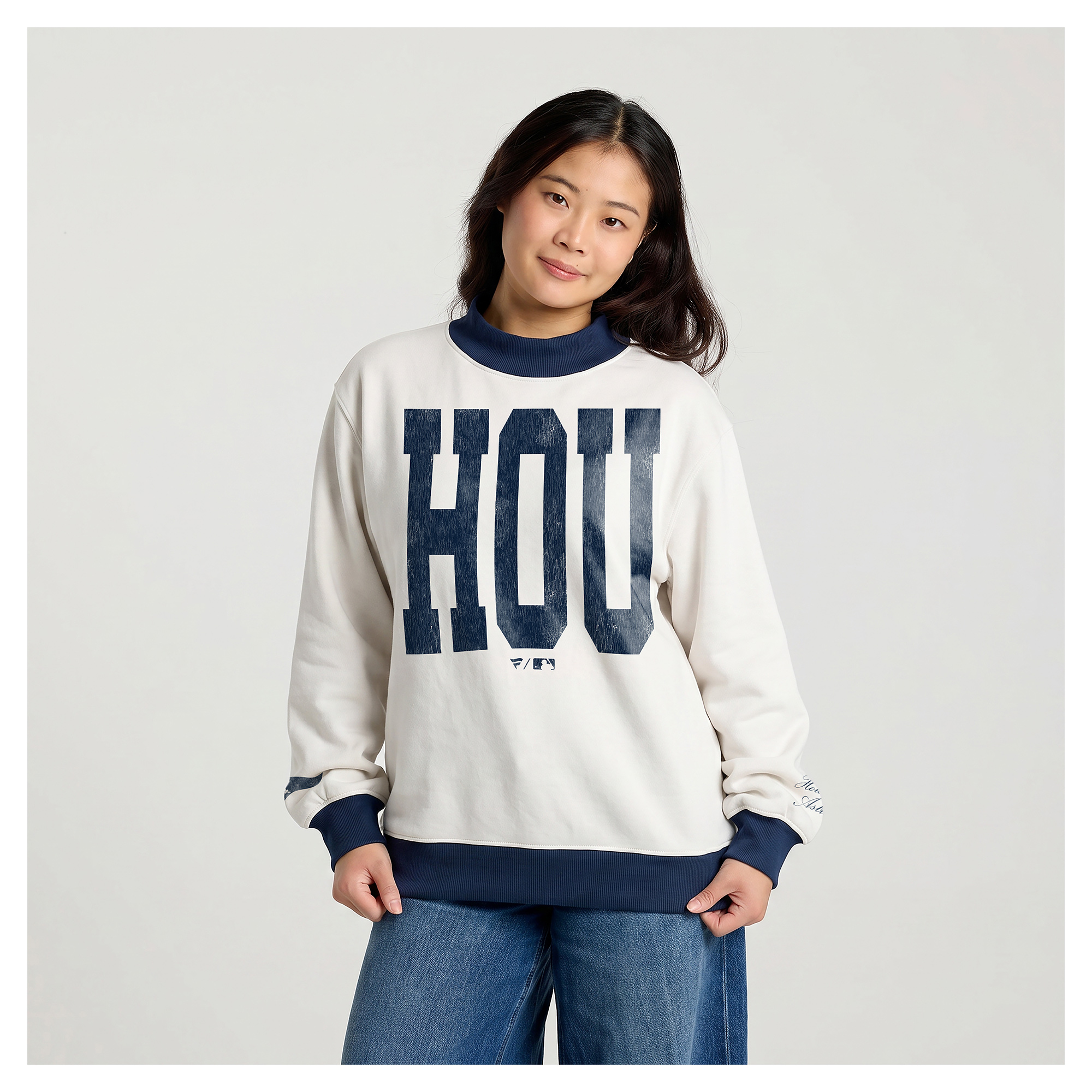 Women’s Fanatics Cream Houston Astros City Abbreviation Funnel Neck Fleece Sweatshirt Women’s Fanatics Cream Houston Astros City Abbreviation Funnel Neck Fleece Sweatshirt