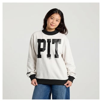 Women's Fanatics Cream Pittsburgh Pirates City Abbreviation Funnel Neck Fleece Sweatshirt