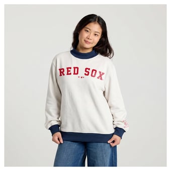 Women's Fanatics Cream Boston Red Sox Sweatshirt