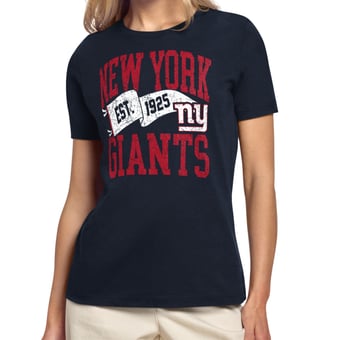 Women's Starter Navy New York Giants Pennant T-Shirt
