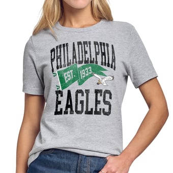 Women's Starter Gray Philadelphia Eagles Pennant T-Shirt