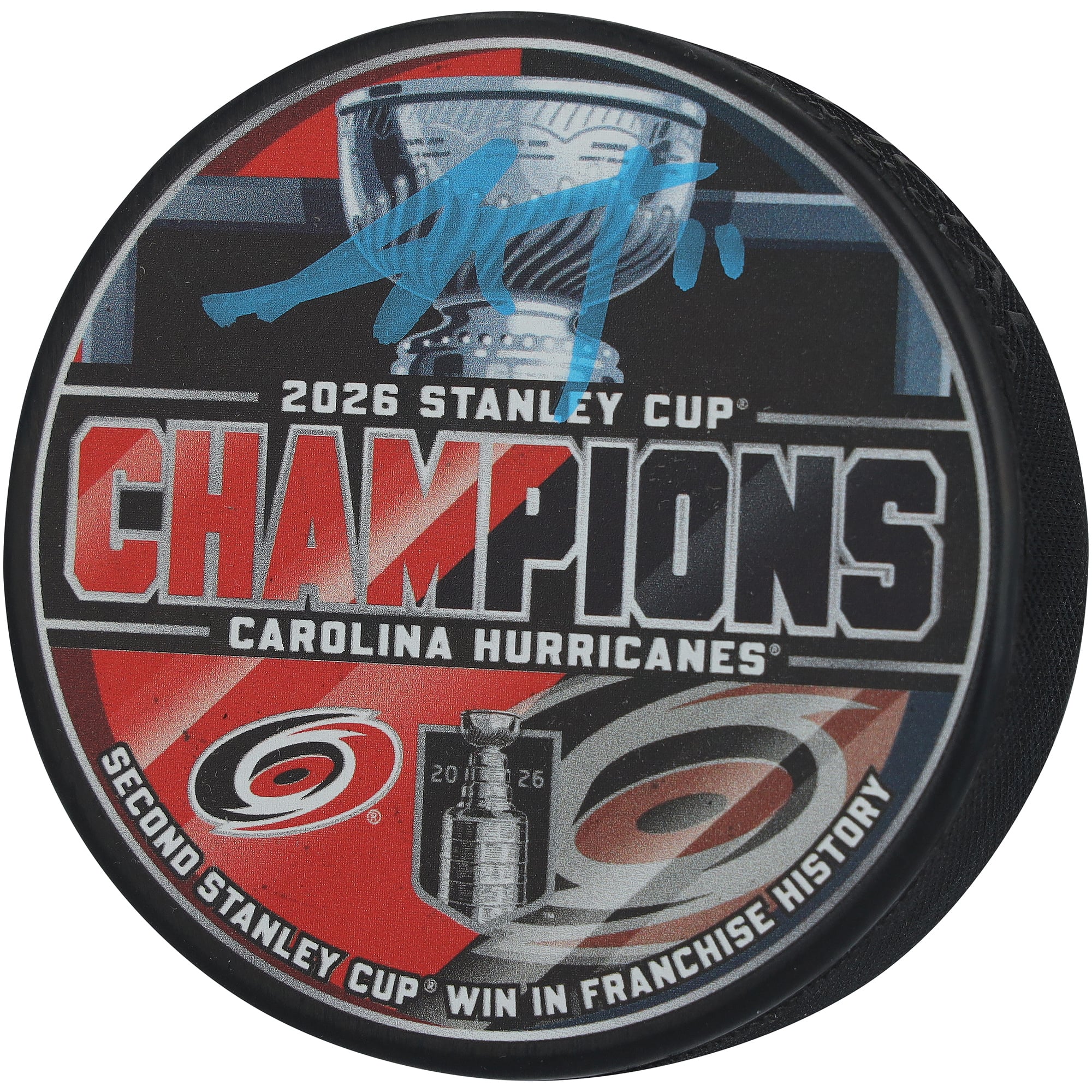 Jordan Staal Carolina Hurricanes Autographed 2026 Stanley Cup Champions Hockey Puck