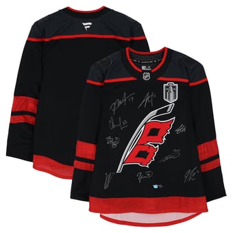 Carolina Hurricanes Autographed 2026 Stanley Cup Champions Black Fanatics Authentic Pro Jersey with Multiple Signatures - Limited Edition of 10