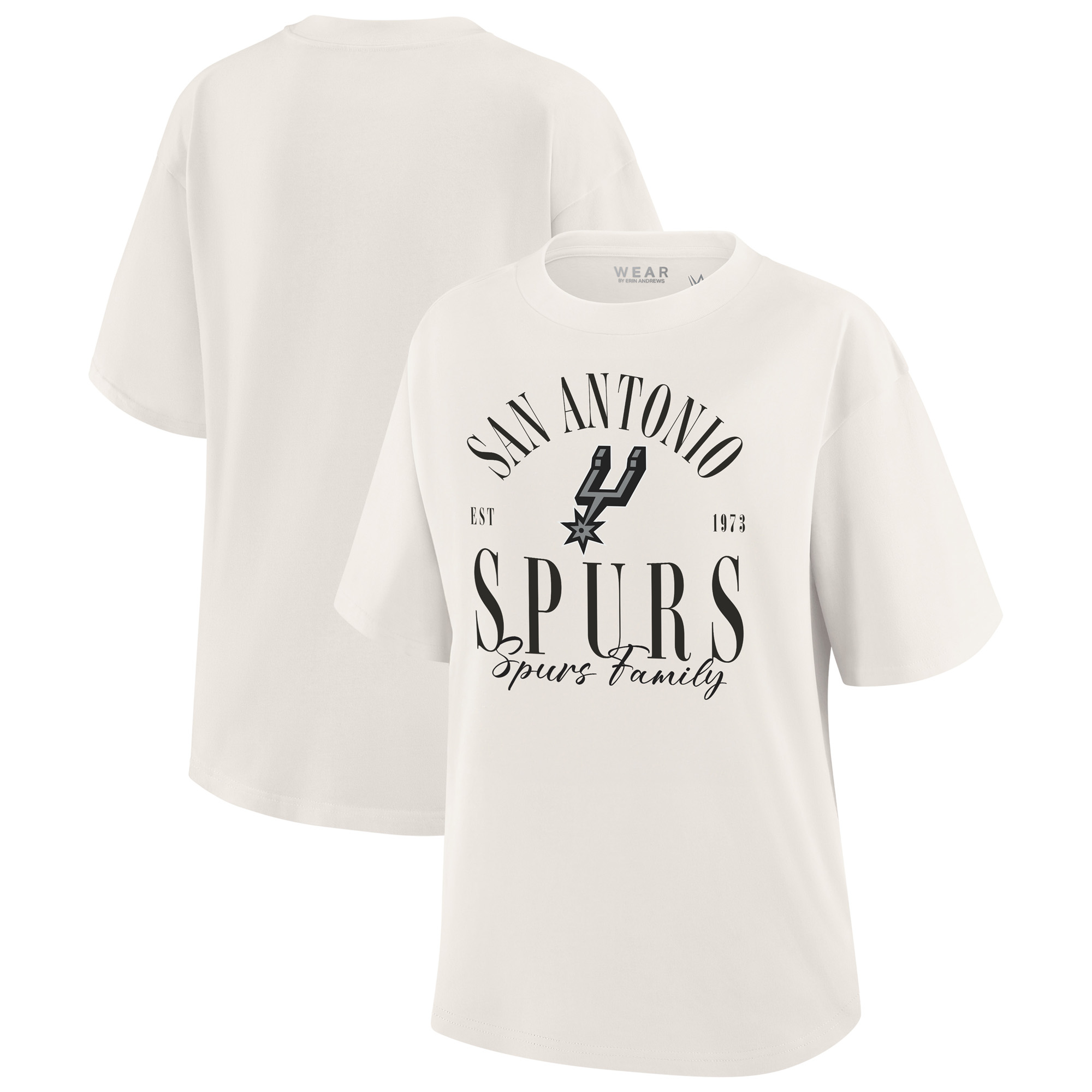 Women’s WEAR by Erin Andrews White San Antonio Spurs Peached Vintage T-Shirt Women’s WEAR by Erin Andrews White San Antonio Spurs Peached Vintage T-Shirt