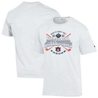 Unisex Champion  White Auburn Tigers 2026 NCAA Men's Golf National Champions T-Shirt