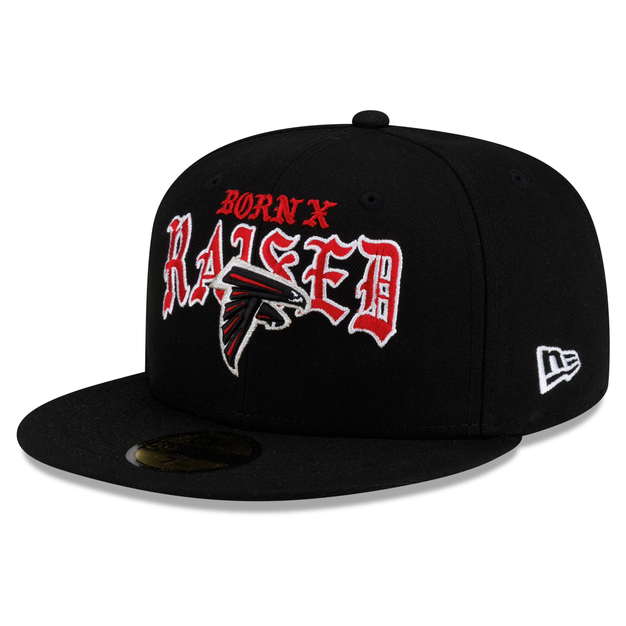 Men's New Era x Born x Raised Black Atlanta Falcons 59FIFTY Fitted Hat