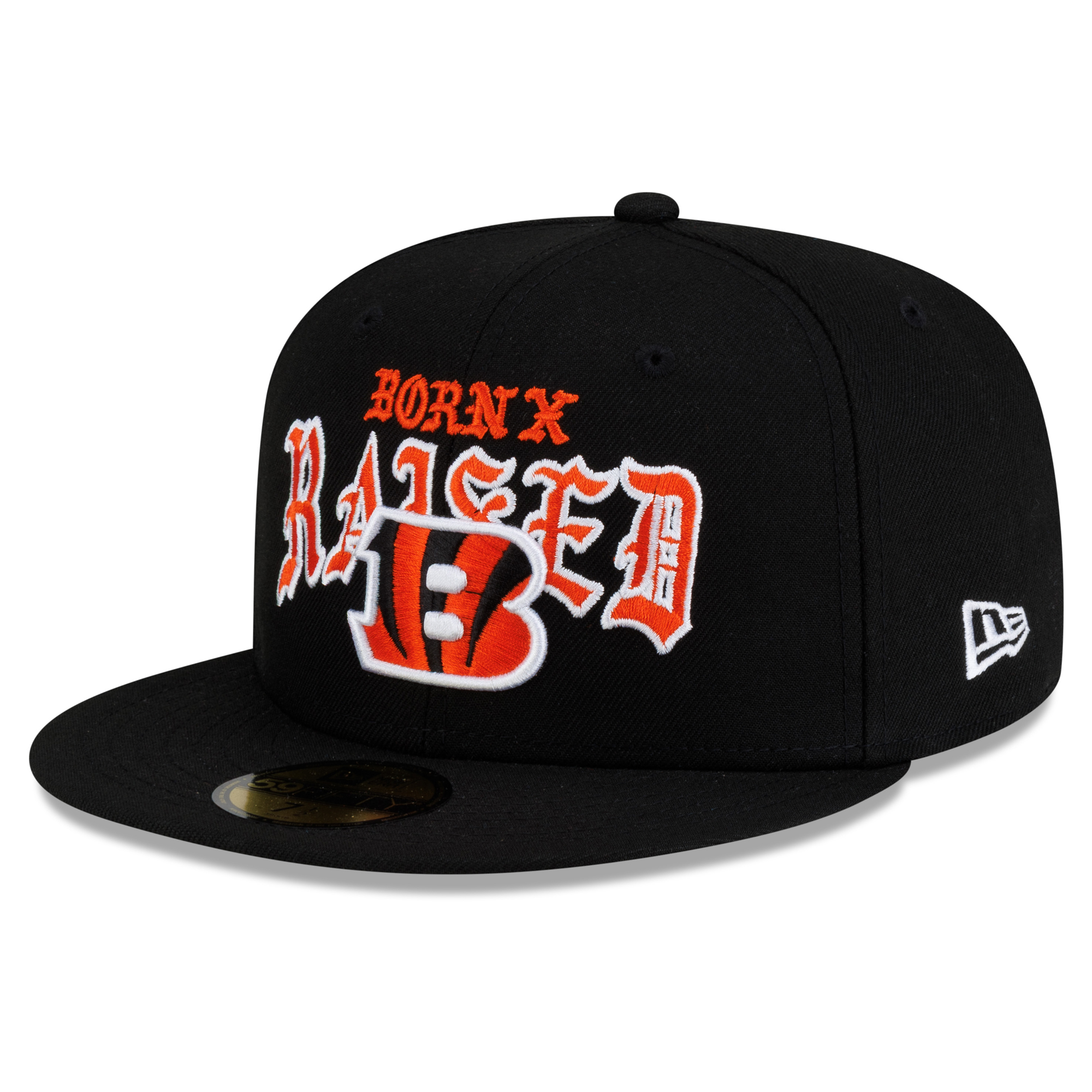 Men's New Era x Born x Raised Black Cincinnati Bengals 59FIFTY Fitted Hat