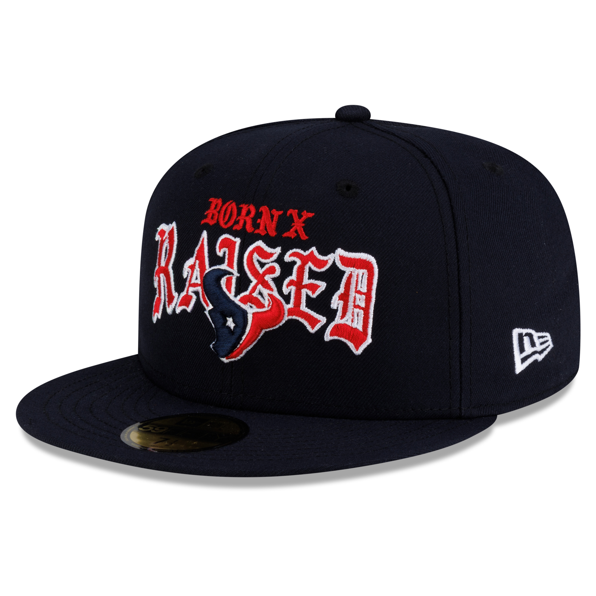 Men's New Era x Born x Raised Navy Houston Texans 59FIFTY Fitted Hat