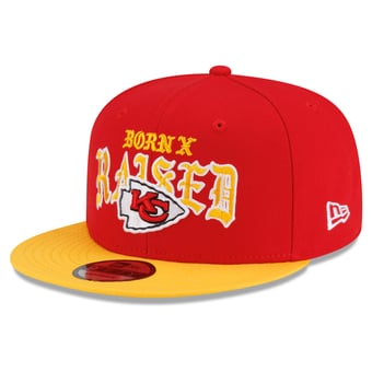 Men's New Era x Born x Raised Red/Gold Kansas City Chiefs 9FIFTY Snapback Hat