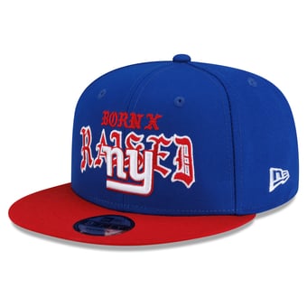 Men's New Era x Born x Raised Royal/Red New York Giants 9FIFTY Snapback Hat