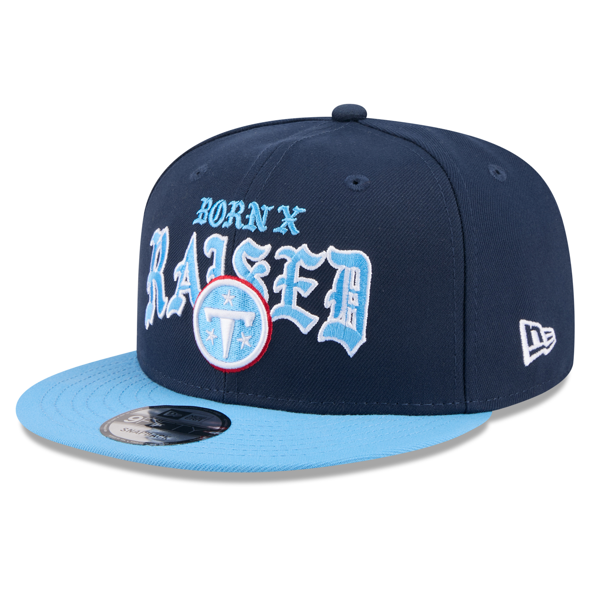Men's New Era x Born x Raised Navy/Light Blue Tennessee Titans 9FIFTY Snapback Hat