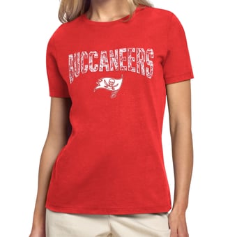 Women's Starter Red Tampa Bay Buccaneers Lace Lockup T-Shirt