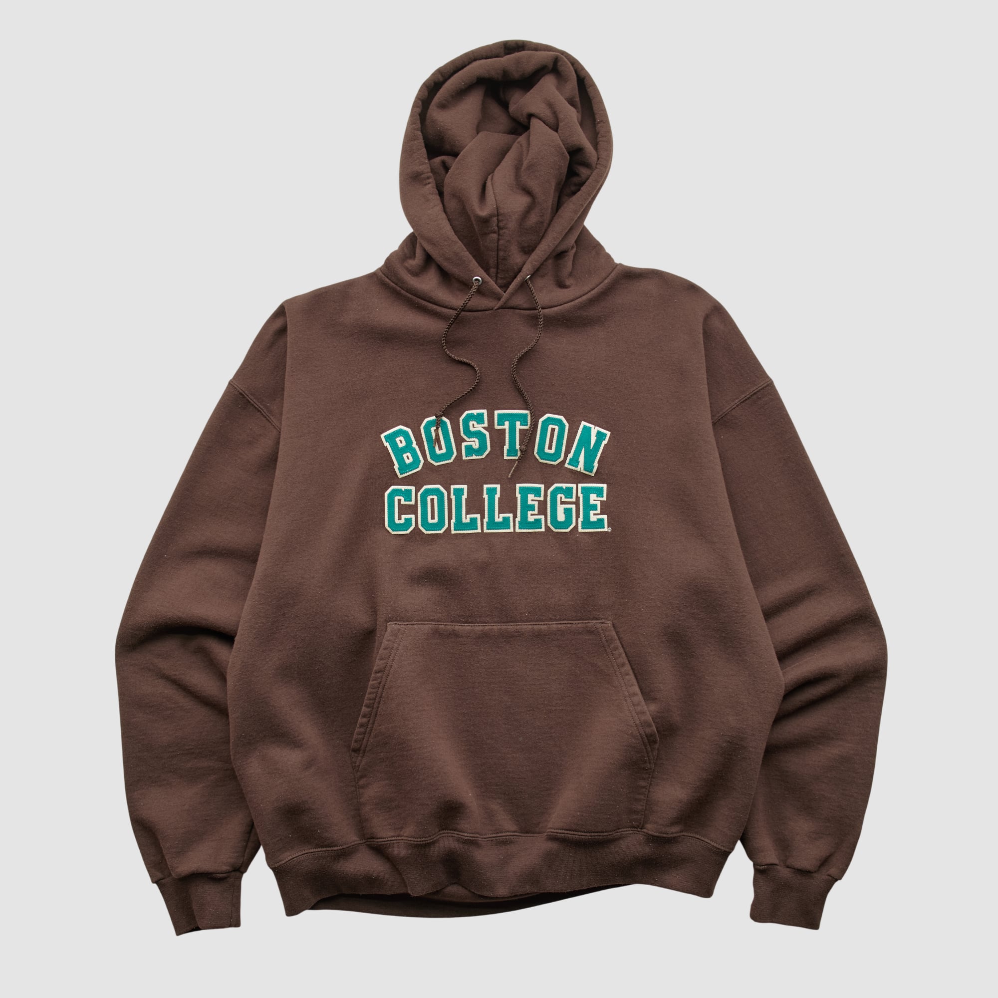 Boston College Eagles Champion 2000s Hooded Pullover Sweatshirt - Brown - XS by Fanatics Real Vintage