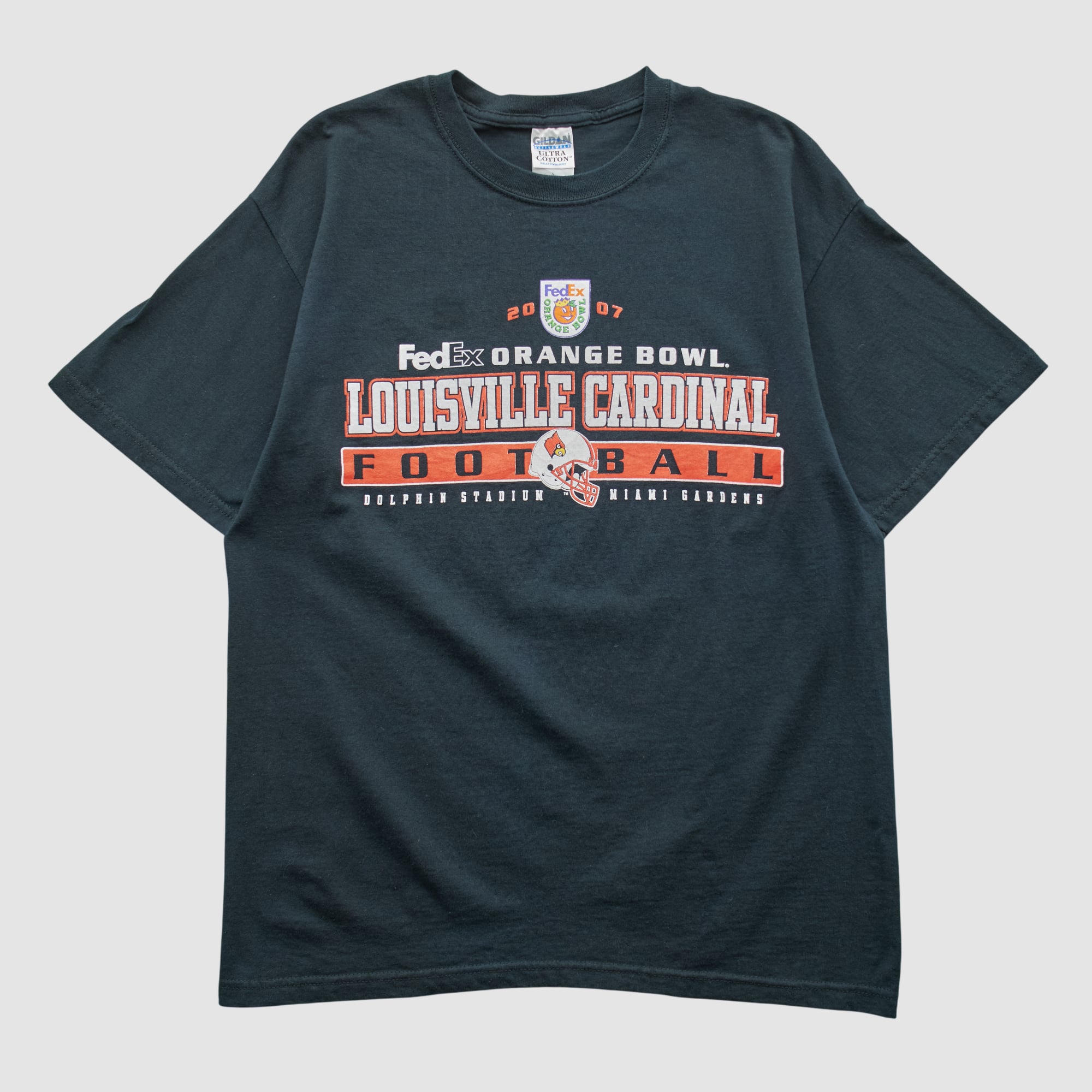 Louisville Cardinals Gildan 2007 T-shirt - Black - M by Fanatics Real Vintage
