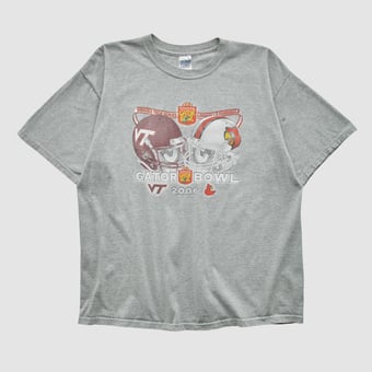 Gator Bowl Gildan 2006 T-shirt - Heather Gray - M by Fanatics Real Vintage