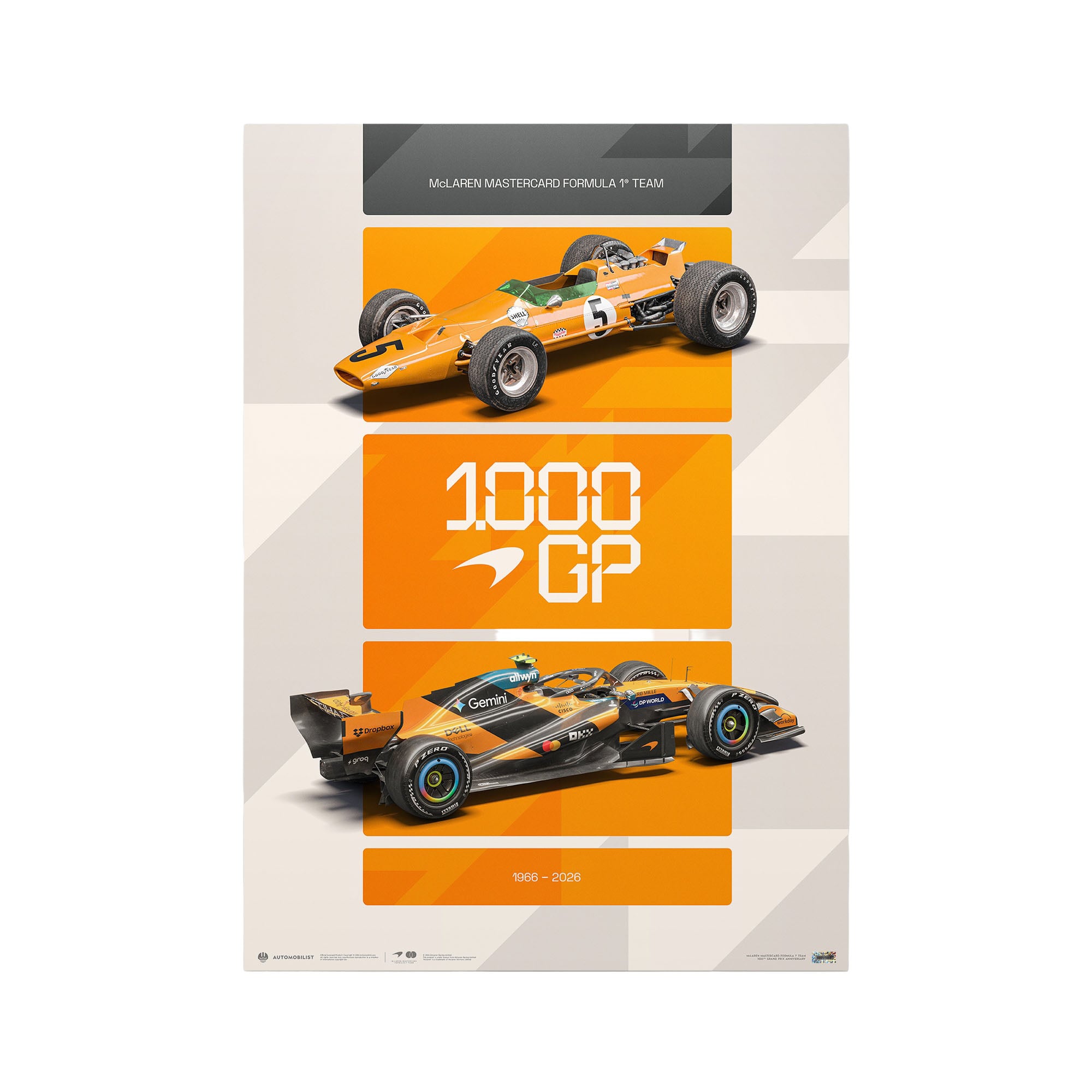 Affiche McLaren F1 Team 1000e Grand Prix 2026
