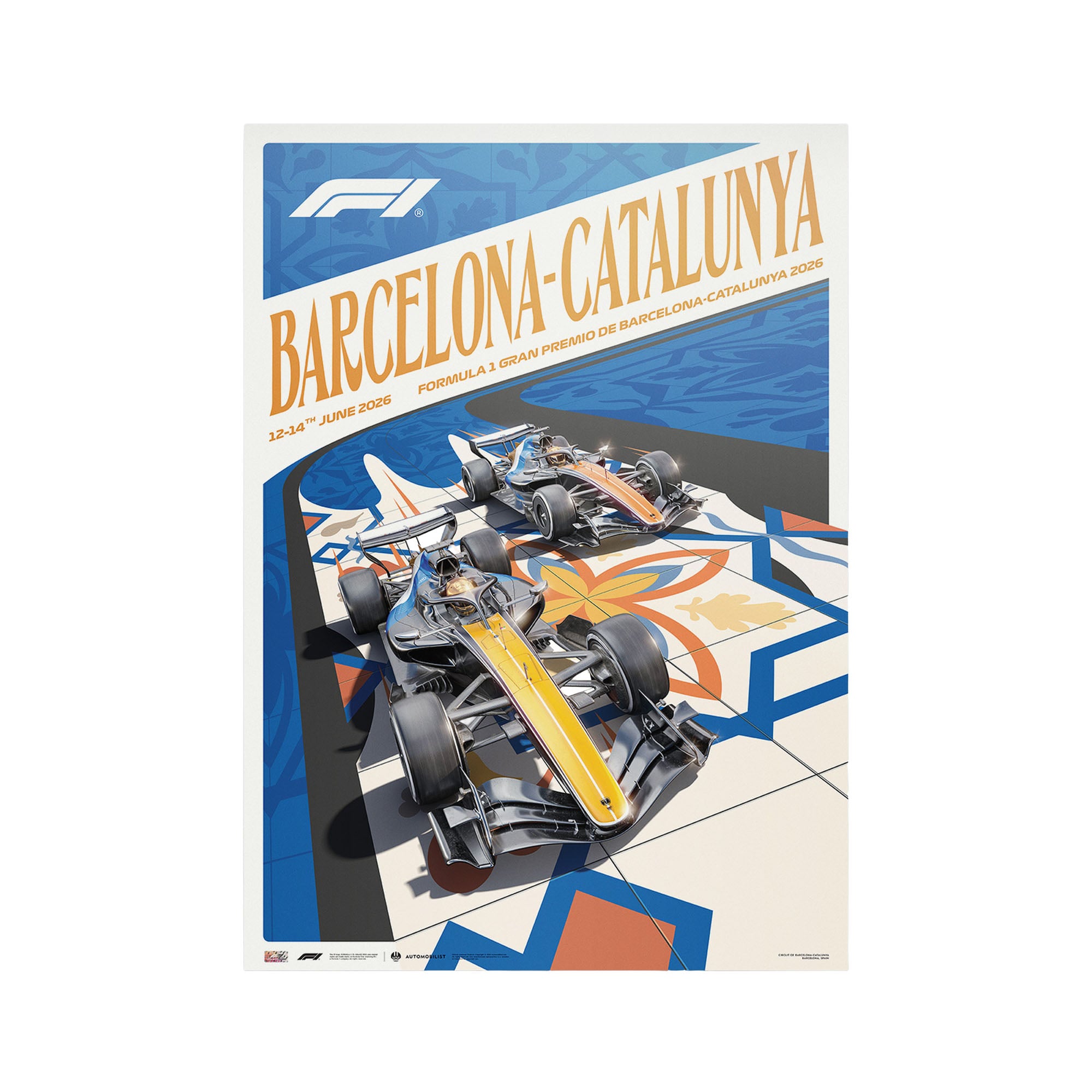 Produits dérivés Formule 1 Barcelone 2026 - Affiche officielle