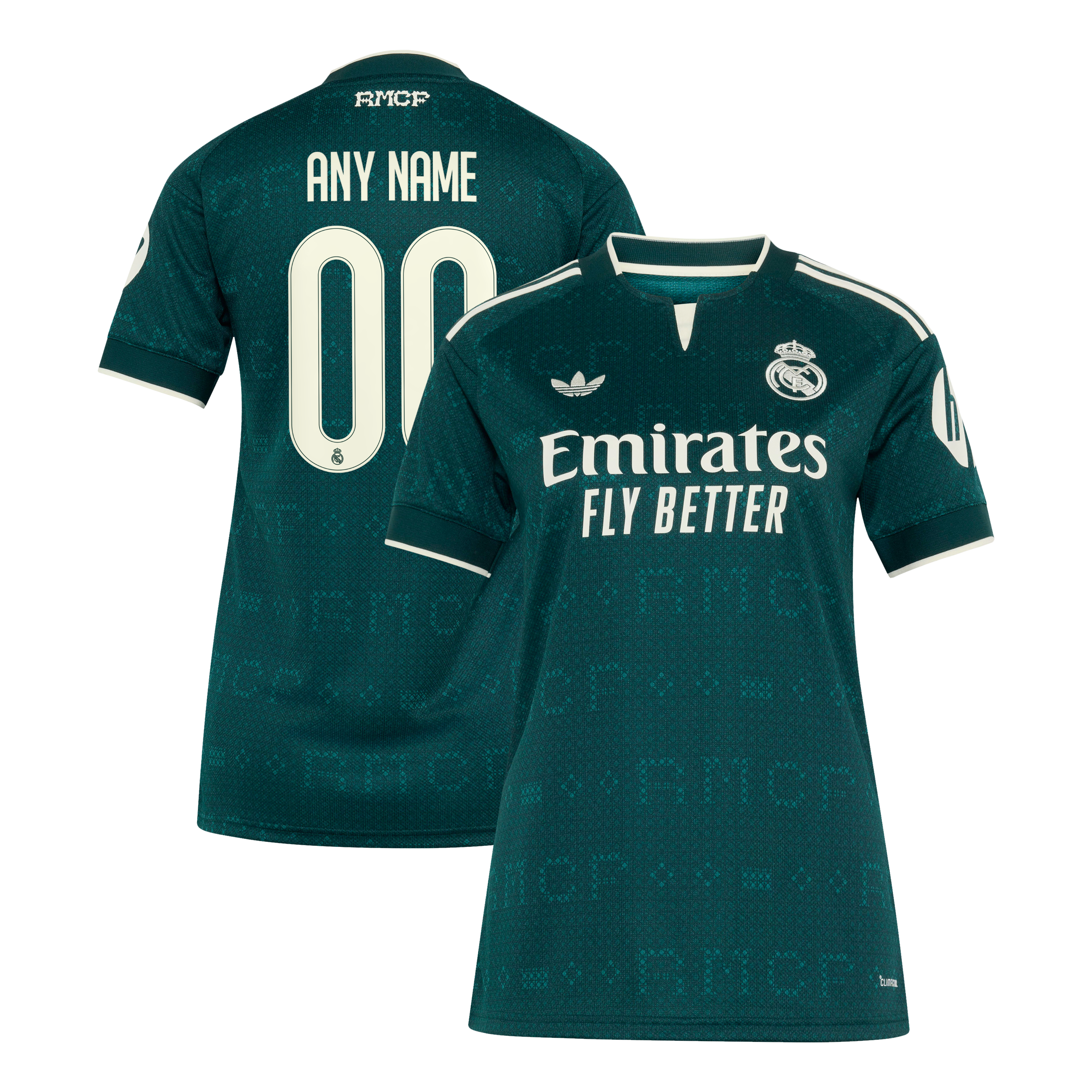 Women's adidas  Green Real Madrid 2026/27 Away Replica Custom Jersey