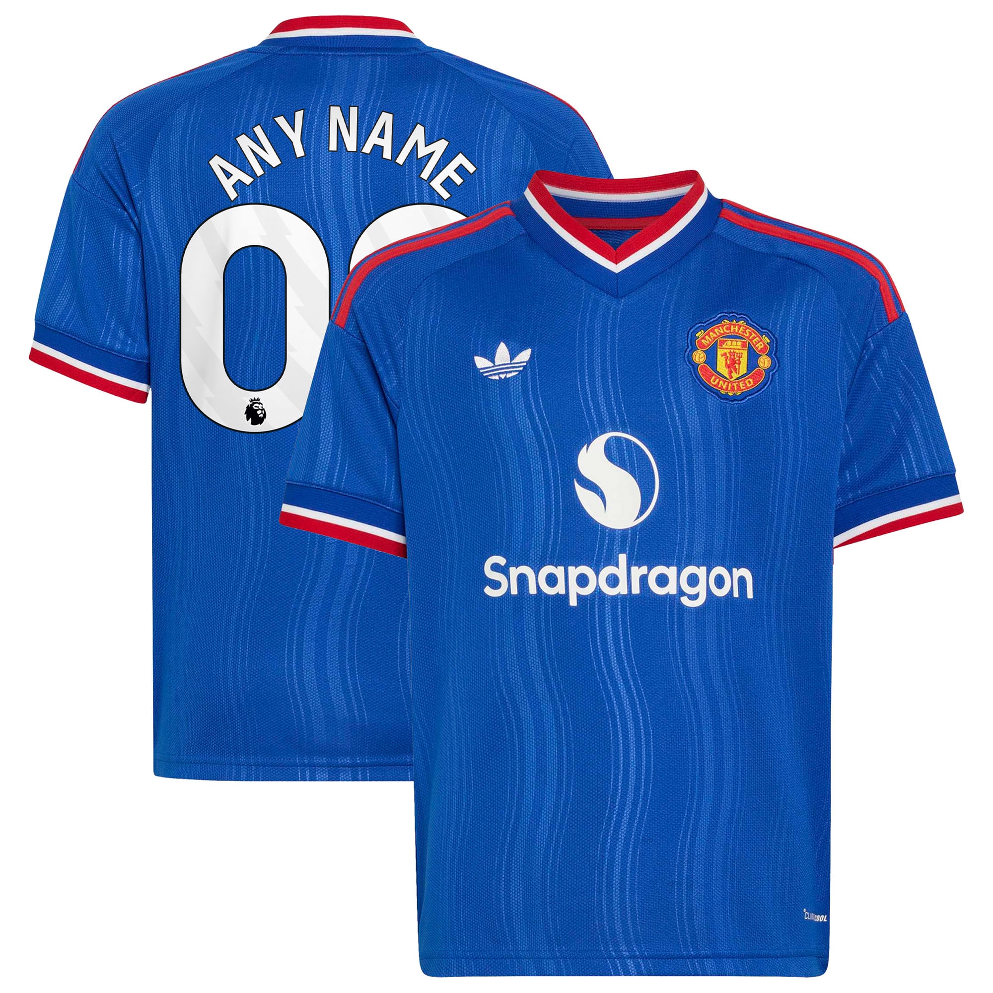 Youth adidas  Royal Manchester United 2026/27 Away Replica Custom Jersey